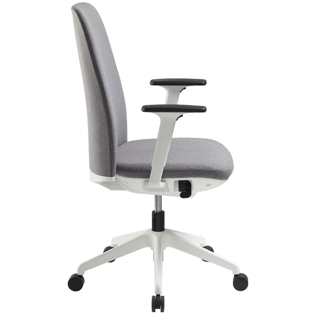 Grey Nest High Back Home Office Chair by Pago International Side Facing Picture__charcoal