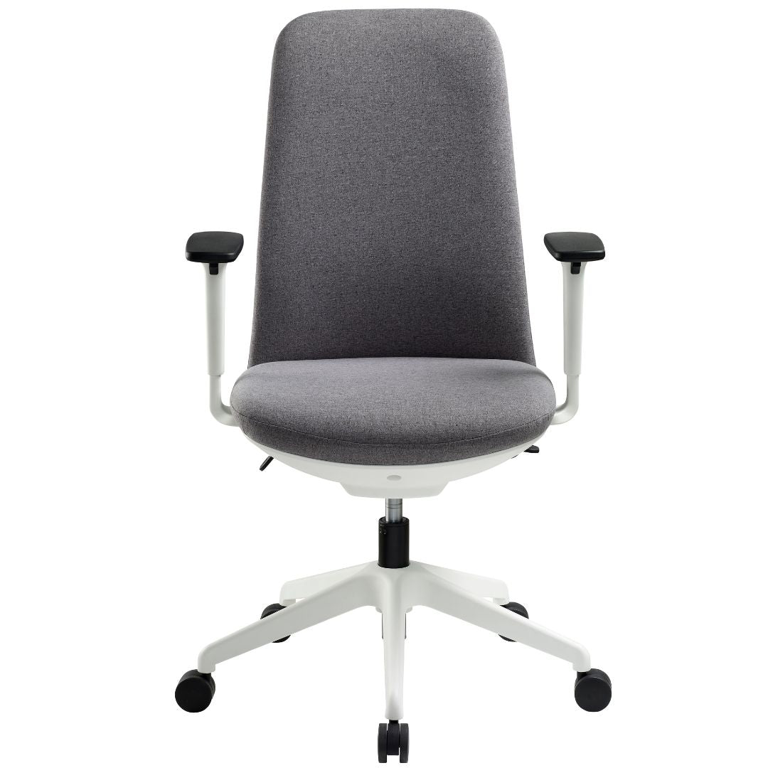 Grey Nest High Back Home Office Chair by Pago International Front Facing Picture__charcoal