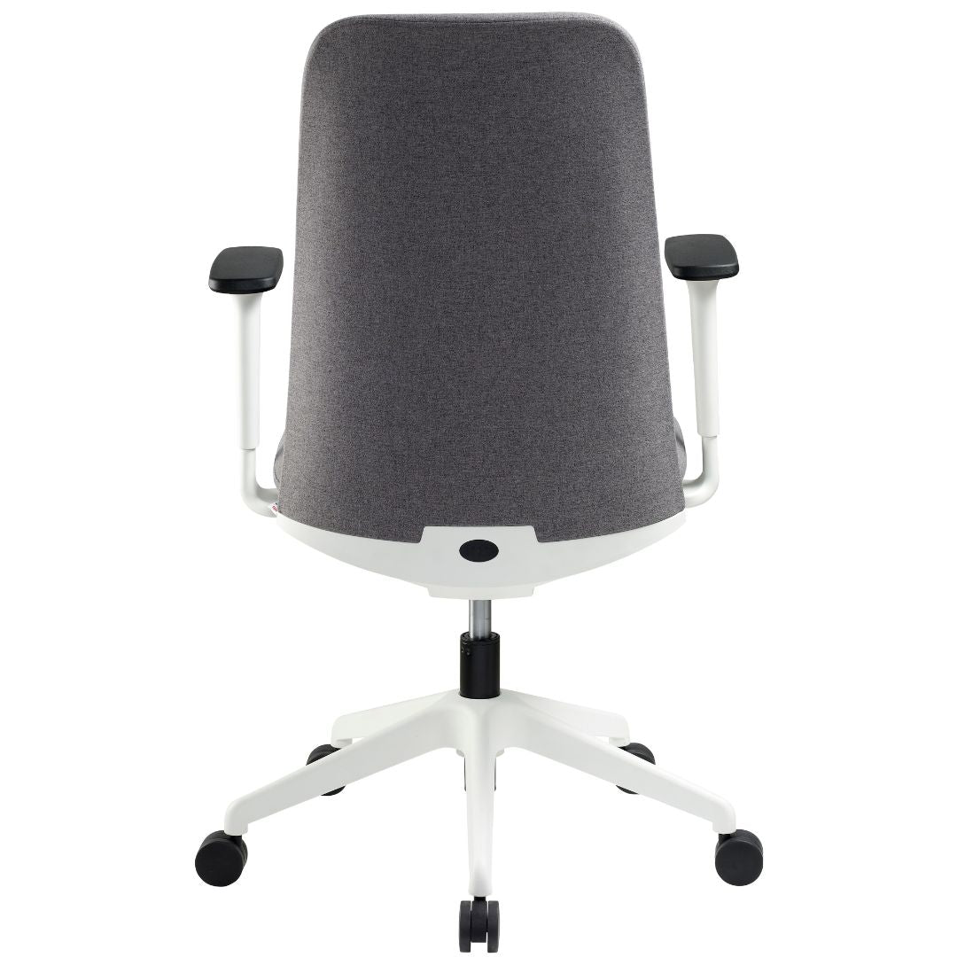 Grey Nest High Back Home Office Chair by Pago International Back Facing Picture__charcoal