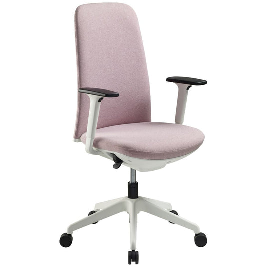 Pink Nest High Back Home Office Chair by Pago International Side Facing Picture__pink