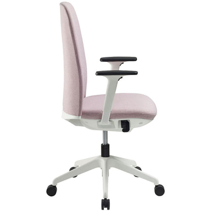 Pink Nest High Back Home Office Chair by Pago International Side Facing Picture__pink