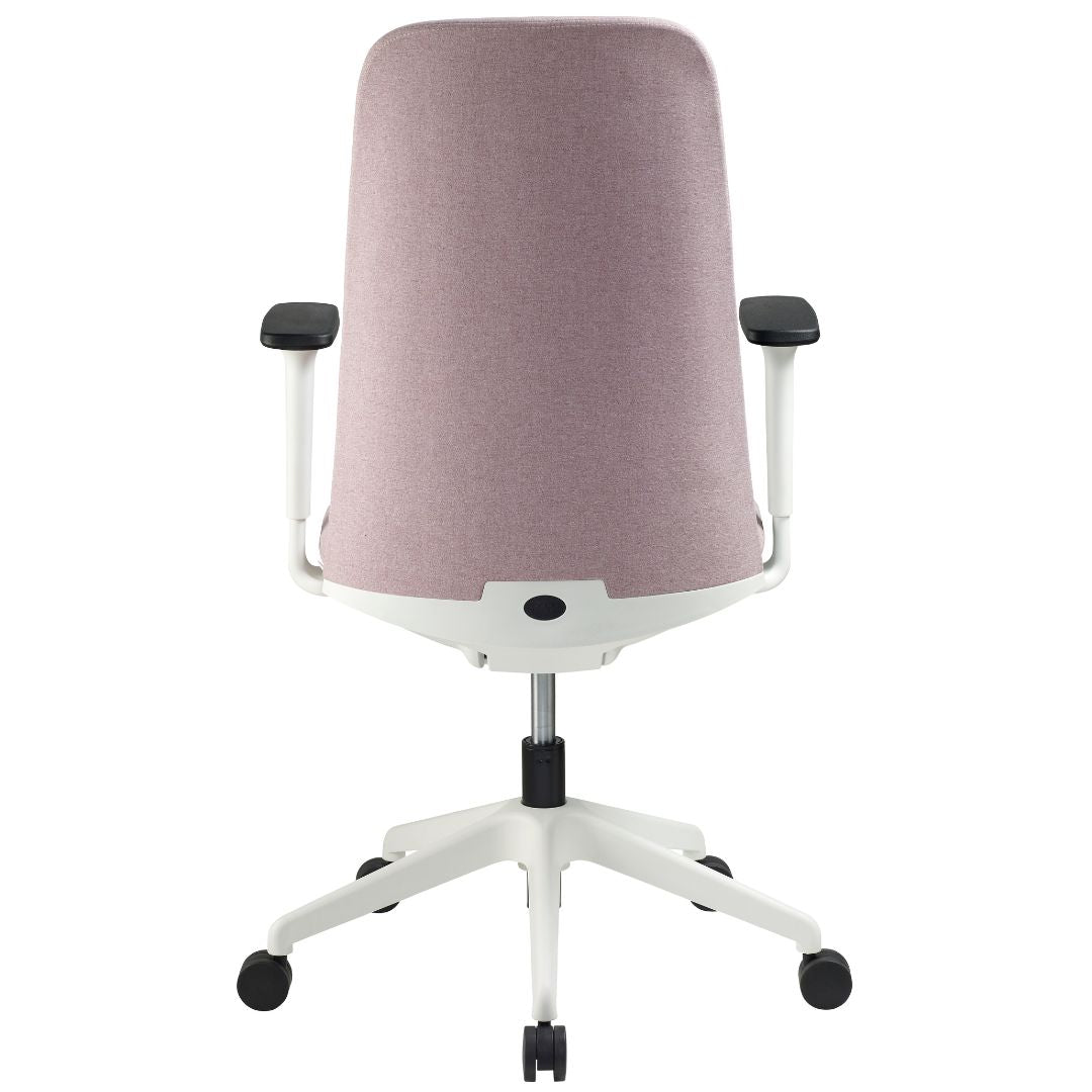 Pink Nest High Back Home Office Chair by Pago International Back Facing Picture__pink