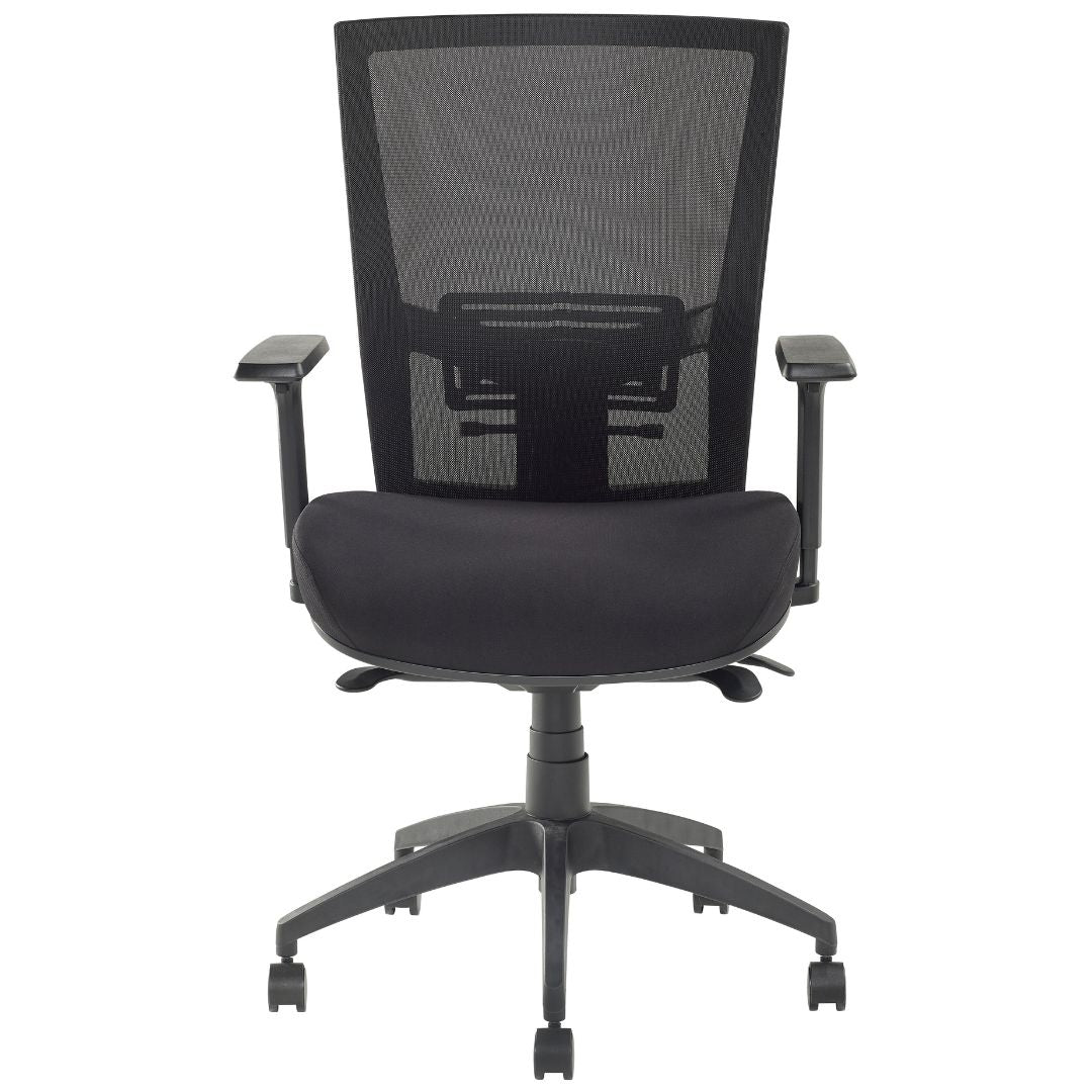 Black Radar III Home Office Chair by Pago International Front Facing Picture.