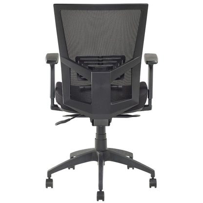 Black Radar III Home Office Chair by Pago International Back Facing Picture.